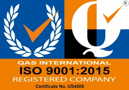 ISO 9001:2015 certification logo